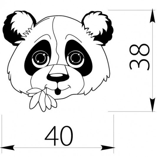Ручка GTV KID гумова панда - 2