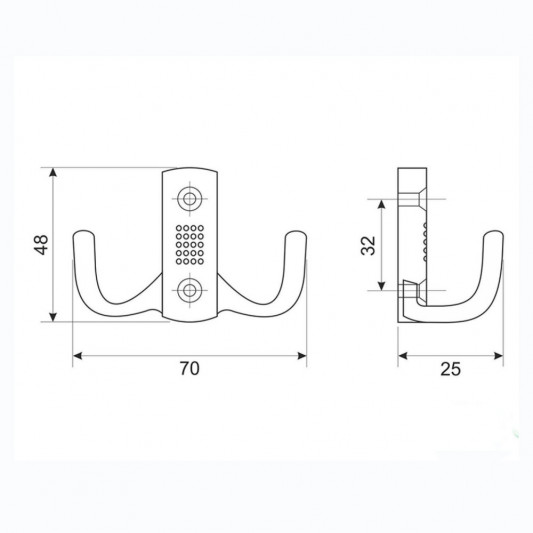 Крючок WP 341 хром - 2