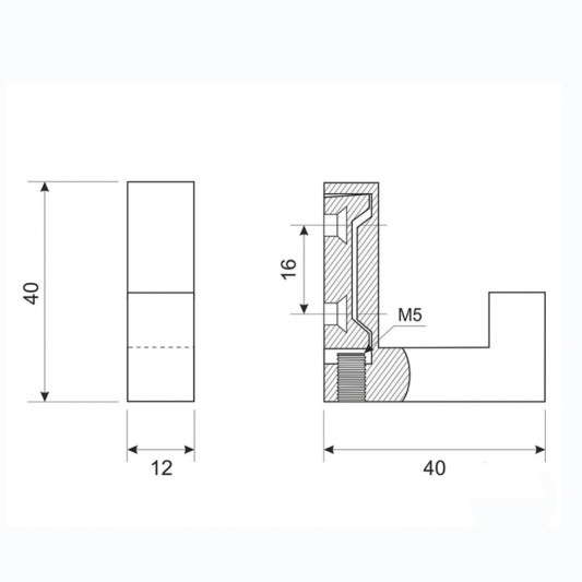 Крючок WL 01 матовый хром - 1