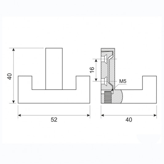 Крючок WL 02 матовый хром - 2
