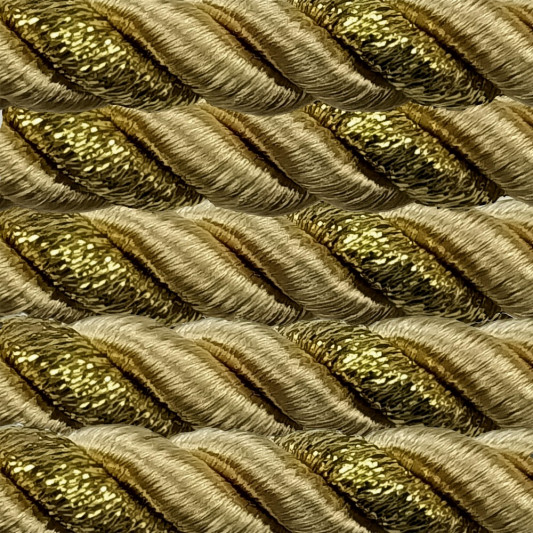 Кант вшивний 50 м жовтий з золотом - 1