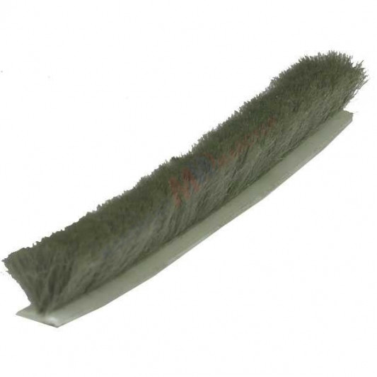 Щетка пылезащитная длинный ворс с клеем серый - 0