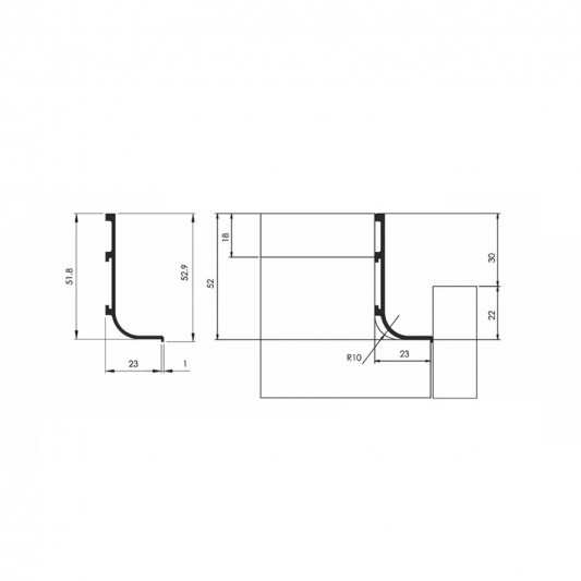 Профиль ФБР L алюм 5,95 м - 1