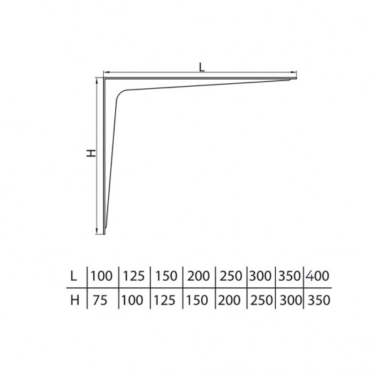 Консоль металлическая белая 400×350 - 1