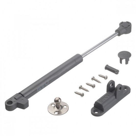 Амортизатор газовый GTV GAM с замедлением хода 80N графит с регулировкой - 0