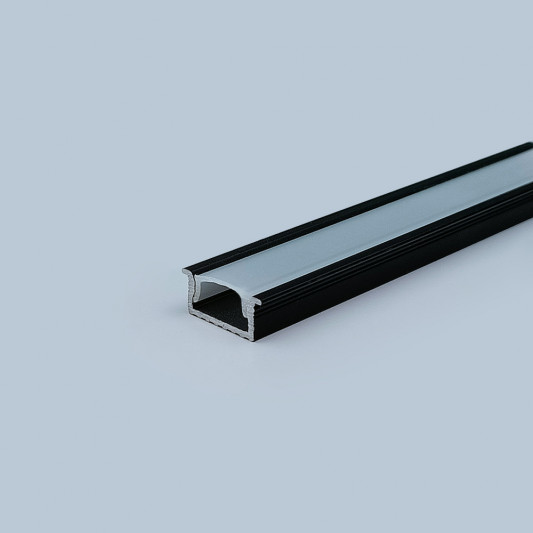 Профіль LED врізний L=5,95м чорний - 0