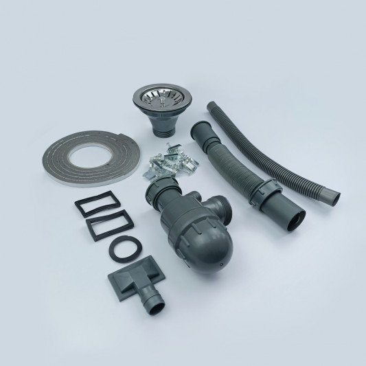 Мийка 49 кругла врізна сатин Valeso - 2