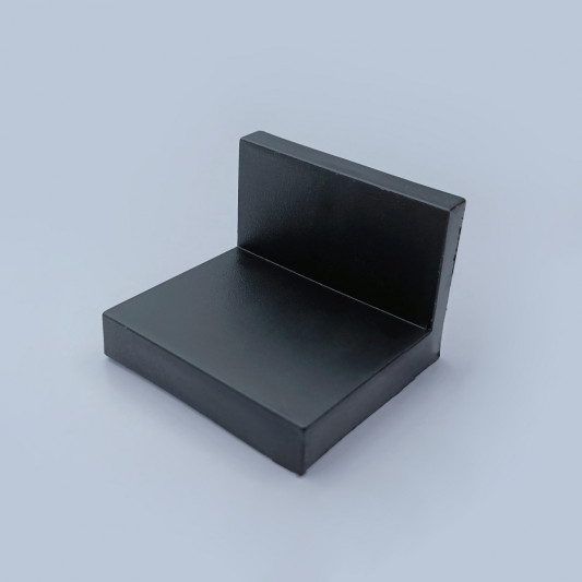 Куточок металевий з пластиковою накладкою Hofla чорний - 1