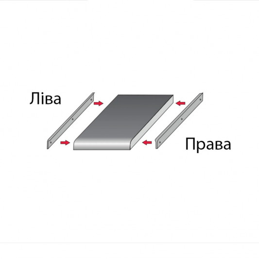 Накладка на стільницю 600×38 права R-06 - 2