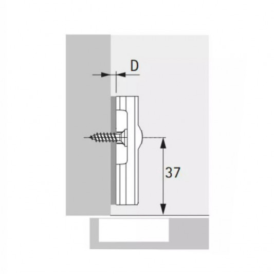 Монтажна планка Slide-on, D=1,5 - 1