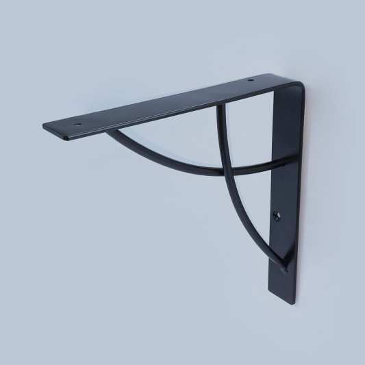 Консоль металлическая декоративная Loft Valv черная 180х180 - 0