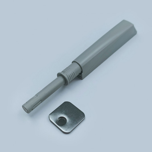 Толкатель Linken System PUSH c магнитом серый - 0