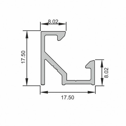 Профіль LED кутовий L=5,95м алюм. - 1
