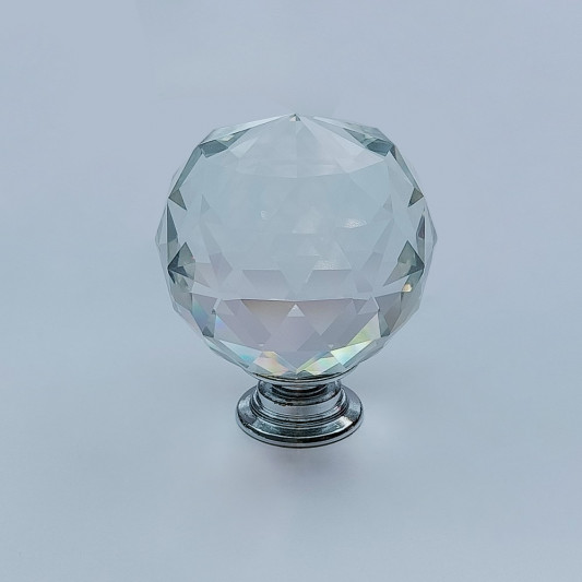 Ручка GTV Crystal Palace CRPJ d 40 хром-белый кристал - 0