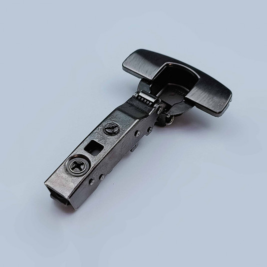 Петля Hettich Sensys 8645i накладная с доводчиком, черный обсидиан 110° Clip-On (D=1,5) - 0
