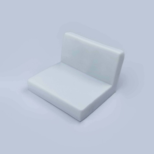 Уголок металлический с пластиковой накладкой SK белый - 1