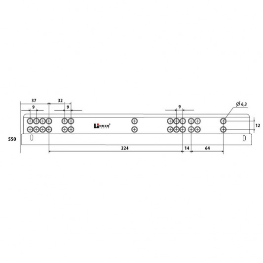 Направляющие скрытого монтажа полного выдв. LinkenSystem Synchro-3D 550 16-19мм с доводчиком - 3