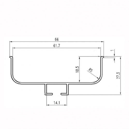 Профиль Grossman C темная браш 6 м - 1