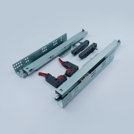 Направляючі прихованого монтажу повного висуву. LinkenSystem 300 Touch Latch 16-19мм 3D - 0