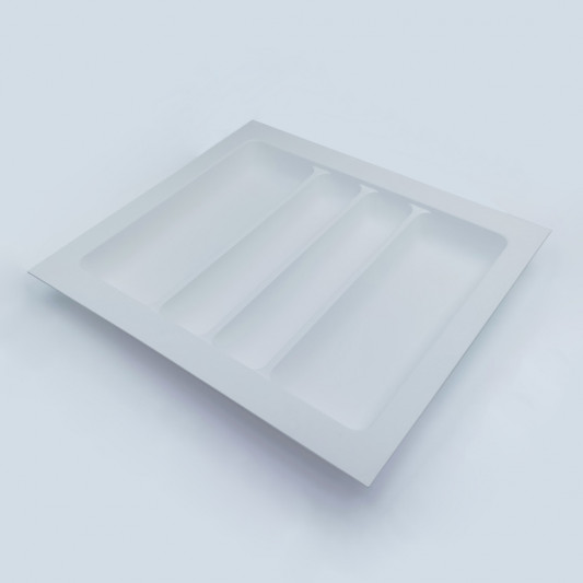 Лоток для ГАБАРИТНИХ столових приладів 540×490 Starax білий S-2687-W - 0