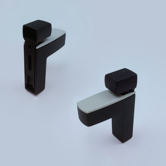 Пеликан большой квадратный для ДСП матовый черный - 0