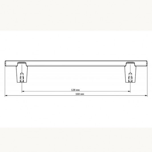 Ручка GTV RAY 128 чорний матовий - 1