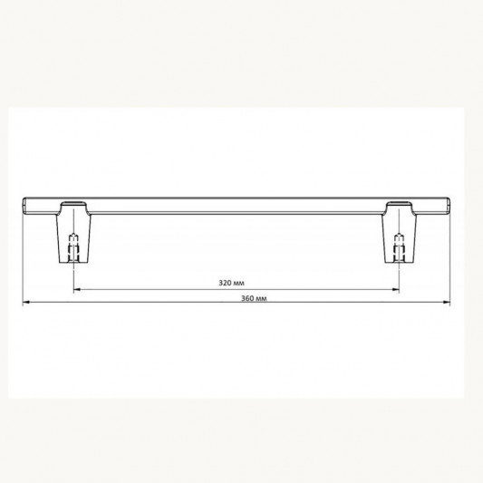 Ручка GTV RAY 320 черный матовый - 1