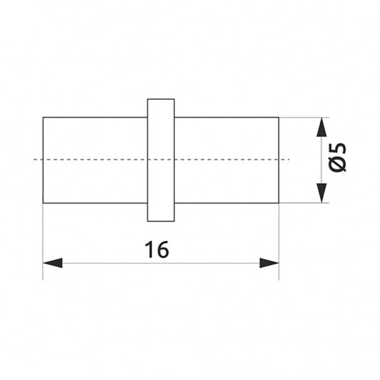 Полкодержатель 5×16 ЧЕРНЫЙ - 1