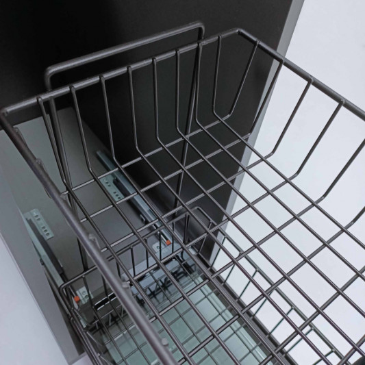 Карго Starax 300 2-х уровневое с сеткой для тарелок и держателем для хлеба, антрацит S-2130-A - 2