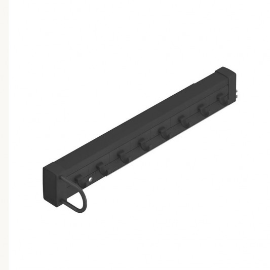 Держатель Starax ремней на тандемах Blum бокового крепления R правый 125×475×70 антрацит S-6739-A - 1