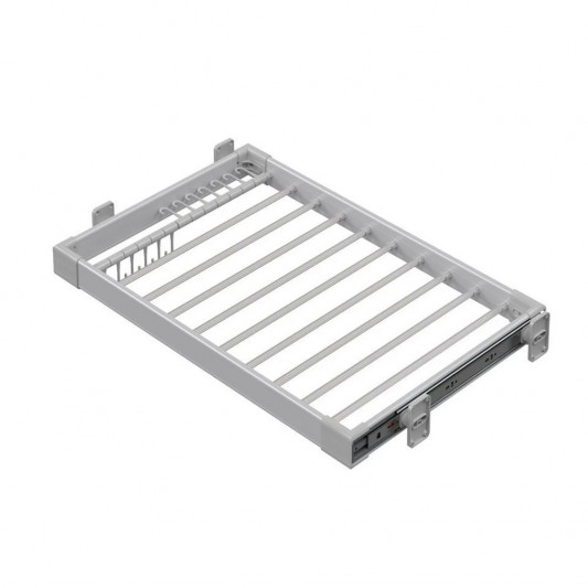 Брючница выдвижная Starax бокового крепления в 800 секцию (750-780x470x95) серая S-6207-G - 1