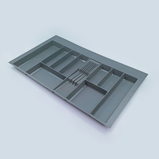 Лоток для столовых приборов 900 (790-850x422-490) Rejs MAX 2,0 mm графит - 1