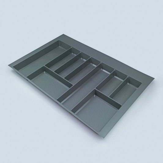 Лоток для столовых приборов 800 (690-750x422-490) Rejs MAX 2,0 mm графит - 0