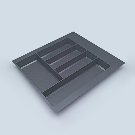 Лоток для столовых приборов 500 (390-450x422-490) Rejs MAX 2,0 mm графит - 0