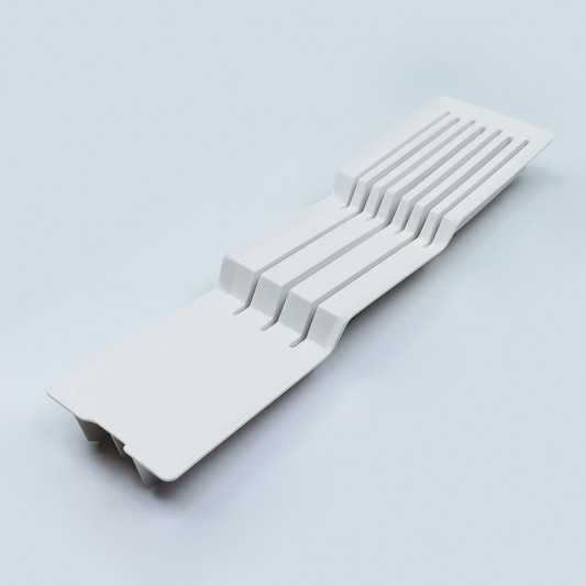 Лоток для столовых приборов Rejs MAX Органайзер Для Ножей белый - 0