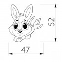 Ручка GTV KID резиновый кролик - 1