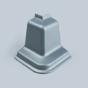 Угол на отбортовку 127 Rehau наружный 90° металлик - 0