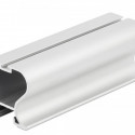 Алюминиевая раздвижная система профиль вертикальный закрытый серебро 5100 - 0