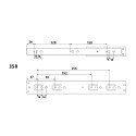 Направляющая телескопическая LS 350×45 перфо - 3