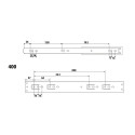 Направляющая телескопическая LS 400×45 перфо - 3