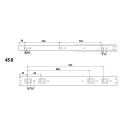 Направляющая телескопическая LS 450×45 перфо - 3