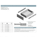 Направляющая телескопическая GTV 500×45 с доводчиком Versalite Plus + - 4