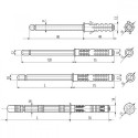 Полкотримач врізний потайний GTV 10×145 - 1