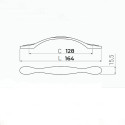 Ручка GTV ROYAL 5 128 белый-золото - 1
