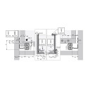 Напрямна Quadro SFD Silent System 350, EB 23 часткового висування, ліва - 1