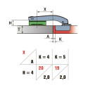 Петля LinkenSystem паралельна без пружини - 1