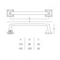 Ручка D-1007-128-MAB - 2