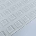 Самоклеющиеся демпферы Italiana Ferramenta квадратные 10x2.5мм, 55шт - 1
