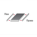 Накладка на стільницю 600×38 права Egger R-03 чорна - 2