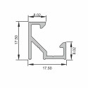 Профіль LED кутовий L=5,95м чорний - 1